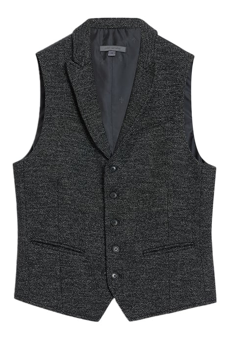SLIM FIT PEAK LAPEL VEST STEEL GREY 3