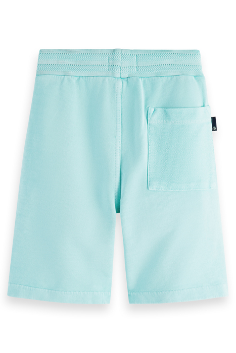 BOYS GARMENT DYED RIB DETAIL SWEAT SHORTS IN ORGANIC COTTON  5