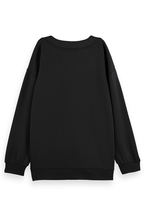 OVERSIZED JERSEY BOMBER JACKET BLACK 2