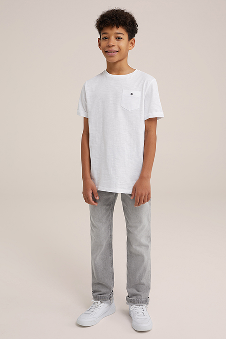 5-POCKET MID WAIST LIGHT GREY 2