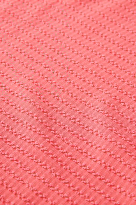 HIGH NECK TOP WITH SMOCKING DETAILS IN CLIP JAQUARD QUALITY 3