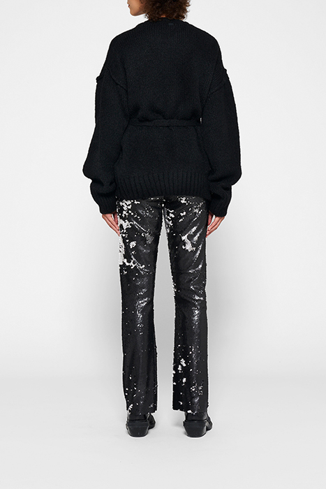 SHORT CARDIGAN ALPACA BLACK 2