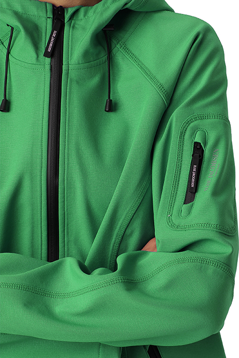 LONG SOFT SHELL RAINCOAT RAIN37L EVERGREEN 6