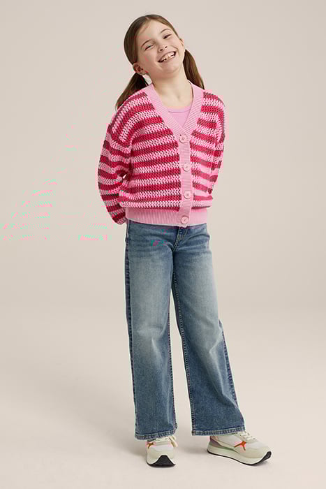 KNITTED CARDIGAN PINK 2
