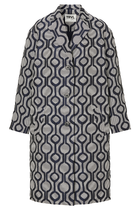 JACQUARD SPORTY COAT INK BLUE 3