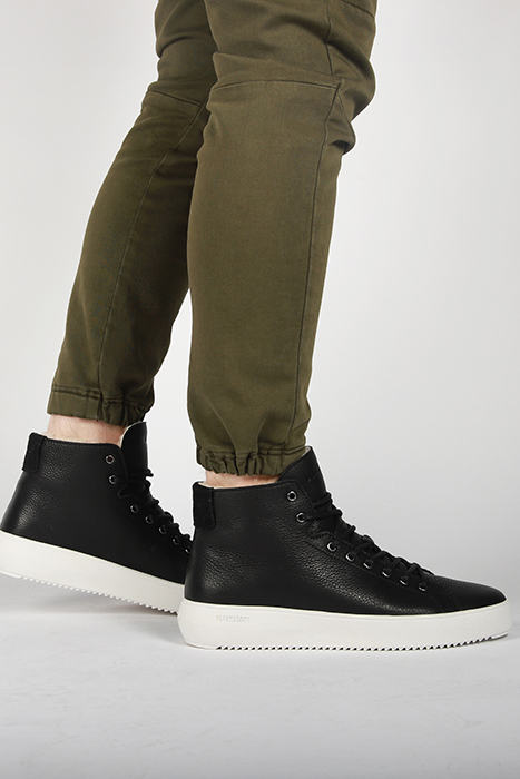 BLACKSTONE - DYLAN YG09 BLACK - SNEAKER (HIGH) BLACK 5