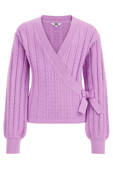KNITTED CARDIGAN PURPLE 2