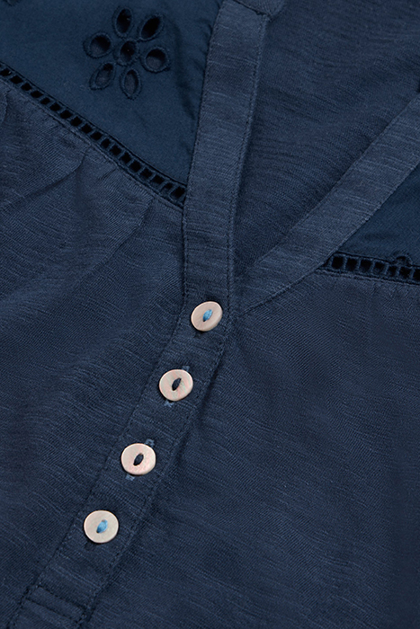 BELLA BRODERIE MIX TOP FRENCH NAVY 6