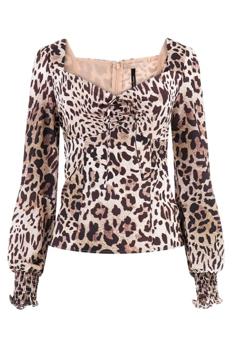 LS ADELAIDE BLOUSE JAGUAR CAT PRINT 4