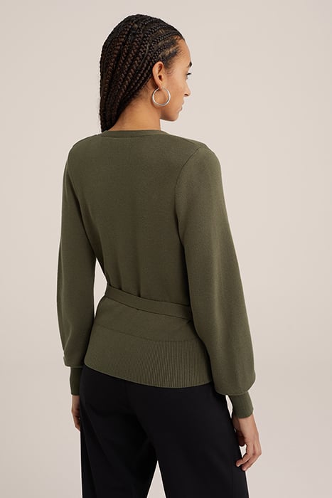 CARDIGAN OLIVE GREEN 2