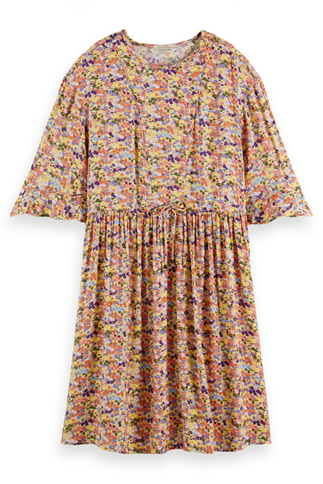 T-SHIRT SHAPE DRESS WITH FLOUNCE SLEEVES COMBO J 4