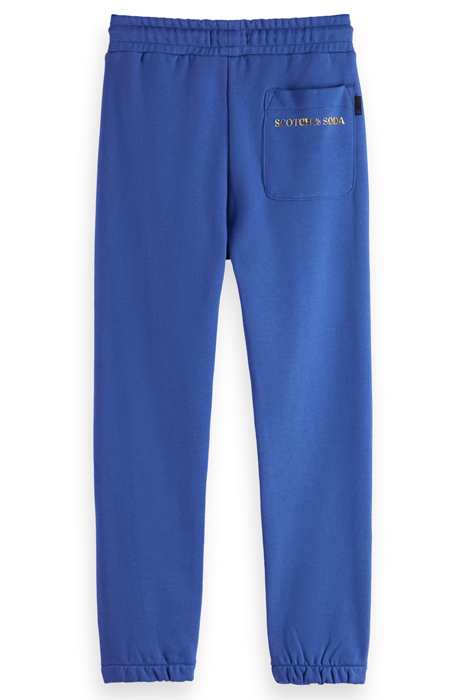 BOYS LOGO SWEATPANTS IN ORGANIC COTTON COBALT 5
