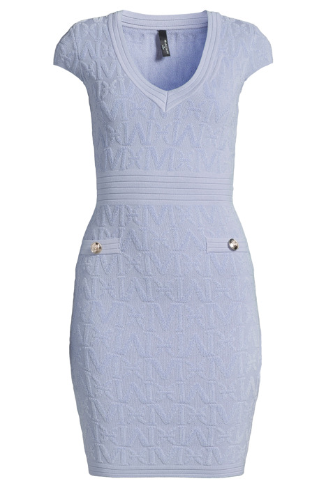 PENELOPE ALL OVER DUST LIGHT MINI DRESS BLUE 3