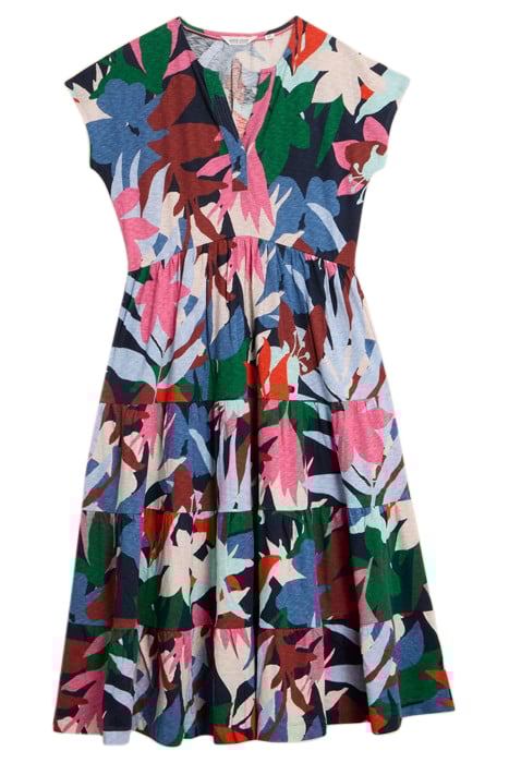 TABITHA JERSEY MINI DRESS BLUE PRINTED 2