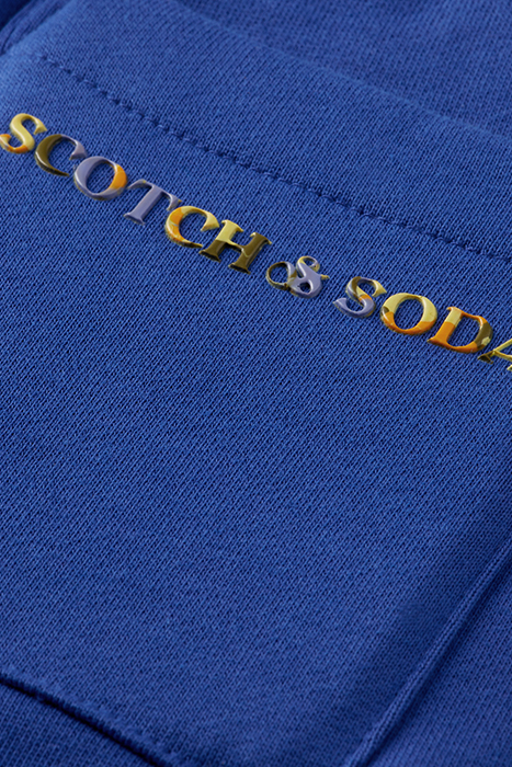 BOYS LOGO SWEATPANTS IN ORGANIC COTTON COBALT 8