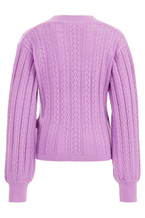 KNITTED CARDIGAN PURPLE 3