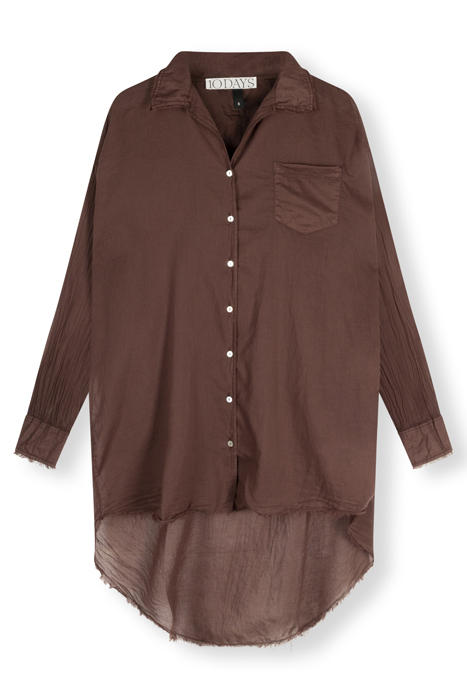 BOXY BLOUSE VOILE AUBERGINE 3