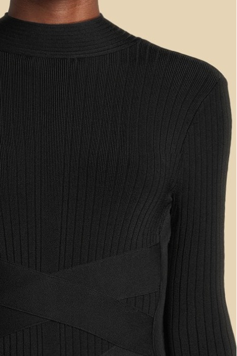 ISA LS HIGH NECK BAN JET BLACK A996 4