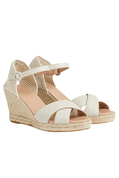 ANGELE ESPADRILLE WEDGE IVORY 2