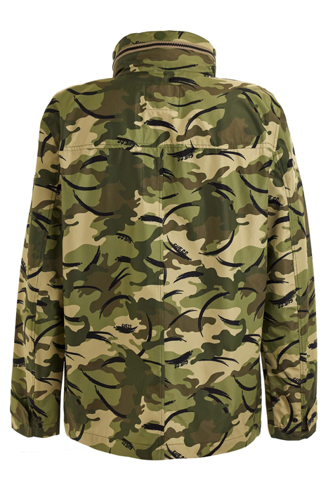 TECHNICAL RAINCOAT GUESS CAMOU AOP PRIN 5