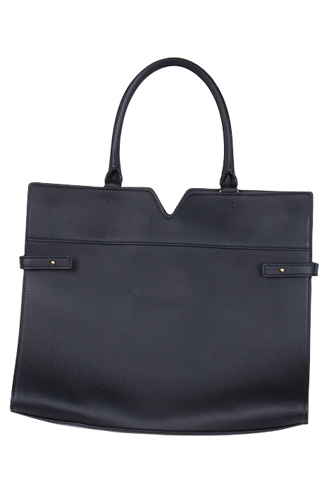 ANNAH TOP HANDLE JET BLACK HANDBAG 2