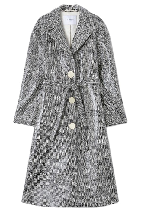 GIGI COATED TWEED BLACK/CREAM 3