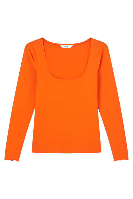 TJ MAY SQUARE NECK ORANGE 4