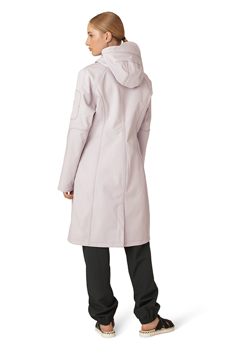 LONG SOFT SHELL RAINCOAT RAIN37L CONCRETE 2