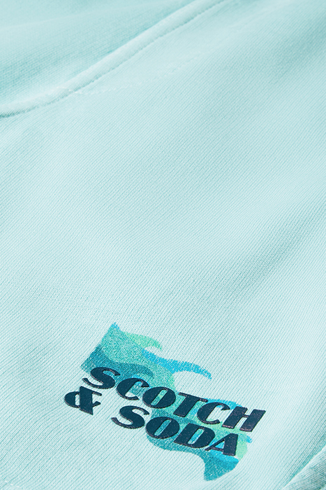 BOYS GARMENT DYED RIB DETAIL SWEAT SHORTS IN ORGANIC COTTON  9