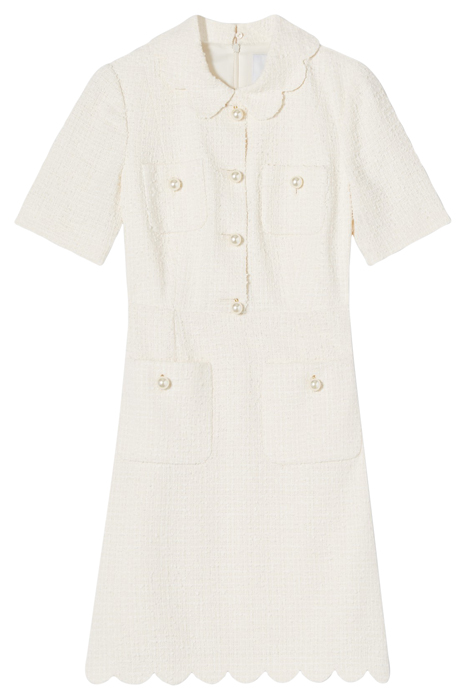 DR VENETIA TWEED SCALLOP CREAM 4