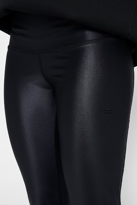 METALLIC YOGA LEGGINGS BLACK 5