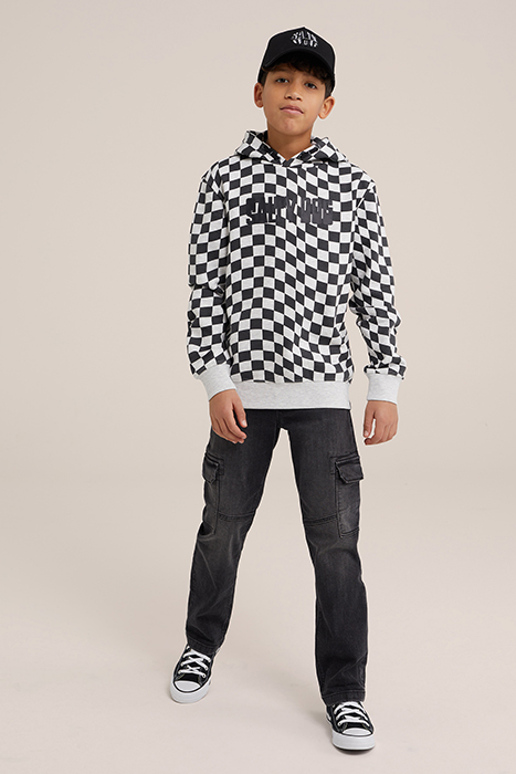 5-POCKET MID WAIST DARK GREY 2