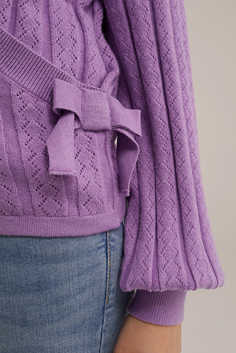 KNITTED CARDIGAN PURPLE 4