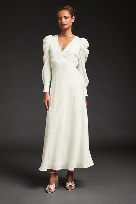 DR ROSE V NECK BRIDAL IVORY 4