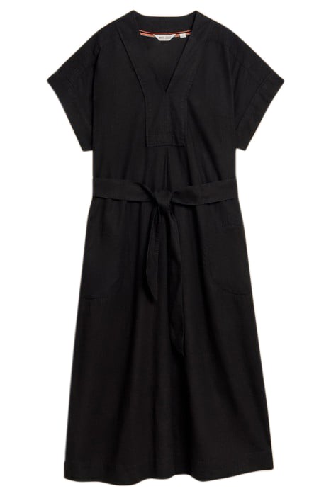 MARIANNE LINEN BLEND DRE PURE BLACK 3