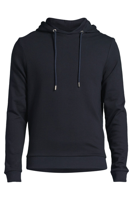 BRAYDON HOODED COTTON SWEATSHIRT NAVY - OUTLET PRICE 3