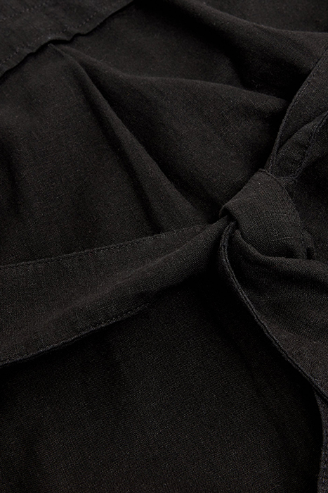 MARIANNE LINEN BLEND DRE PURE BLACK 7