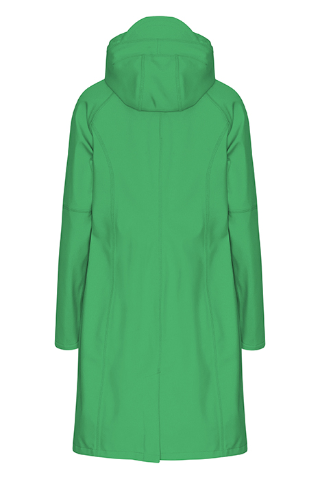 LONG SOFT SHELL RAINCOAT RAIN37L EVERGREEN 3