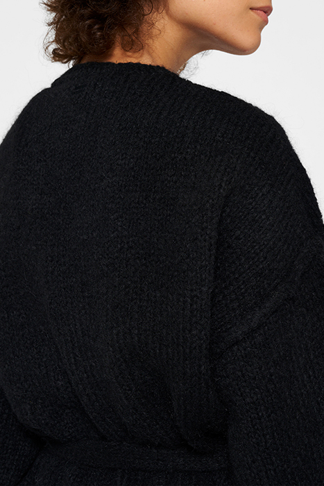 SHORT CARDIGAN ALPACA BLACK 5