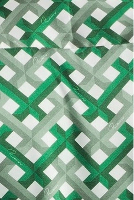 ELDEN SLIM FIT CUBAN COLLAR SHIRT GREEN - OUTLET PRICE 5