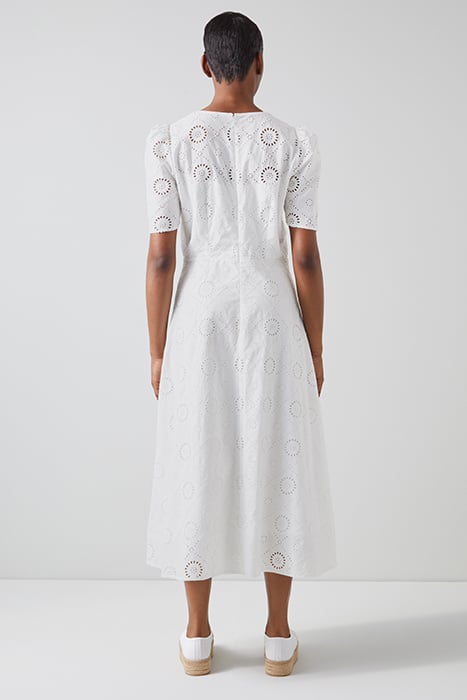 DR JANE BRODERIE DRESS WHITE 2
