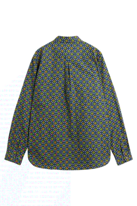 ROUND FLOWER PRINTED SHIRT NAVY PRINTED 3