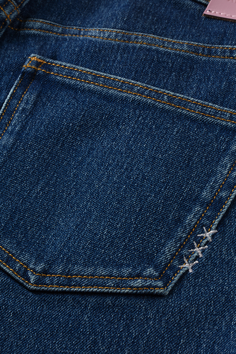 HIGH FIVE HIGH-RISE SLIM JEANS — FIFTIES BLUE 9