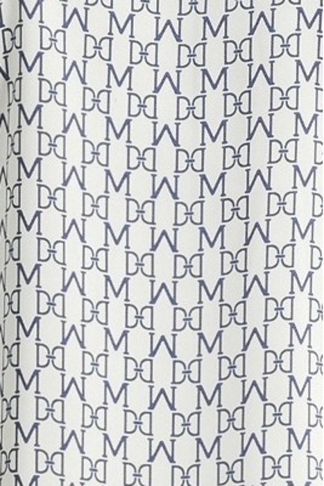 NEW MONOGRAM BLOUSE PALE PEARL BLUE COMB 5