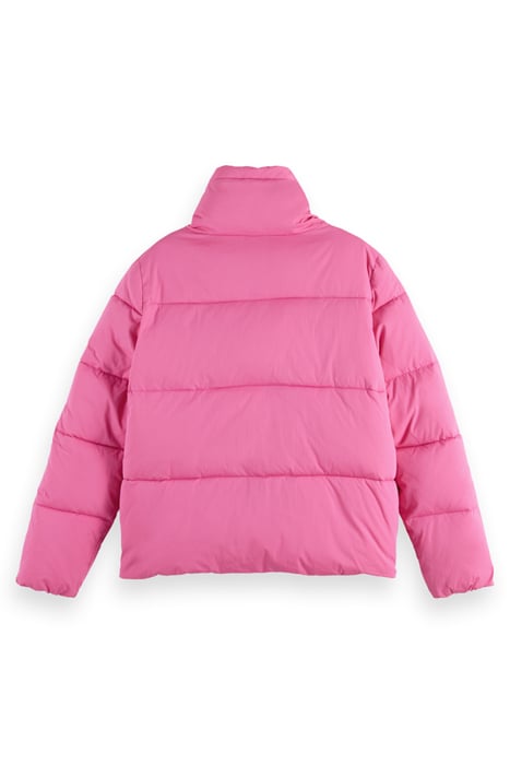 ASYMMETRIC CLOSURE PUFFER COAT WITH REPREVE® FILLING SOFT RO 5