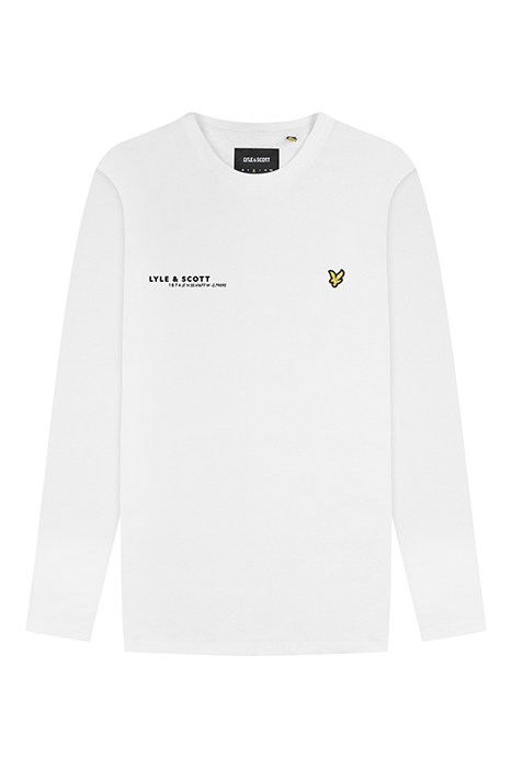 CO-ORDINATE PRINT PLAIN LONG SLEEVE T-SHIRT WHITE 4