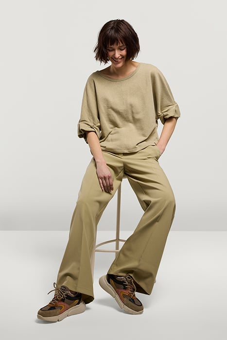 SNEAKER COMBI MATERIAL GREEN LENTIL 4