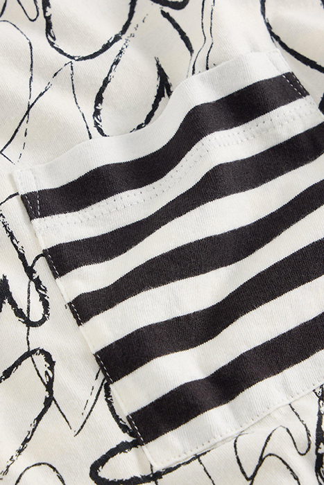 DEMI DOLMAN TOP WHITE PRINT 6