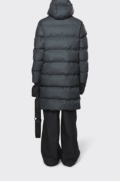 UNISEX LONG PUFFER JACKET SLATE 2