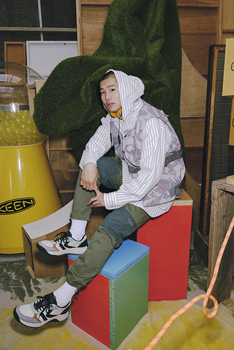 KS86 LEATHER GRANITE GREEN/CURRY 2